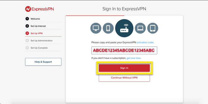 برنامه روتر ExpressVPN v2 - پیکربندی اتصال و وصل اتصال و پخش
